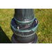 Garden Light Post 3-arms 230 Cm Dark Green Black Aluminium