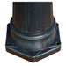 Garden Light Post 3-arms 230 Cm Dark Green Black Aluminium