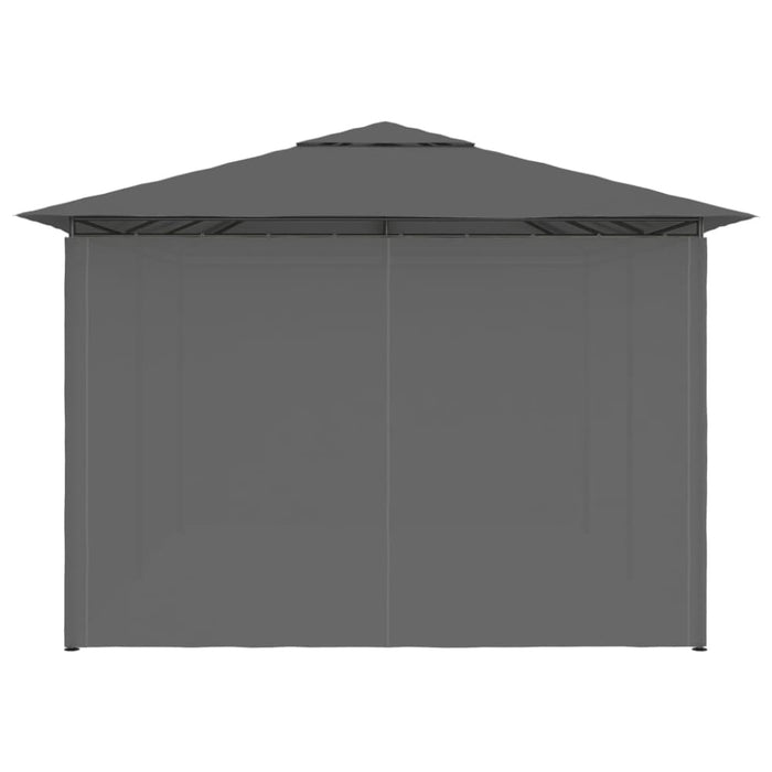 Garden Marquee With Curtains 4x3 m Anthracite Aiklb