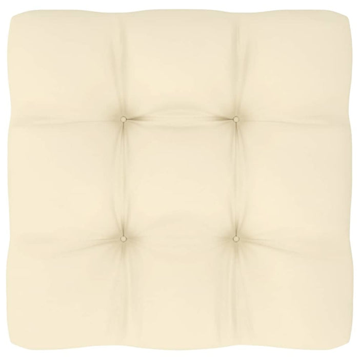 Garden Middle Sofas With Cream Cushions 2 Pcs Solid