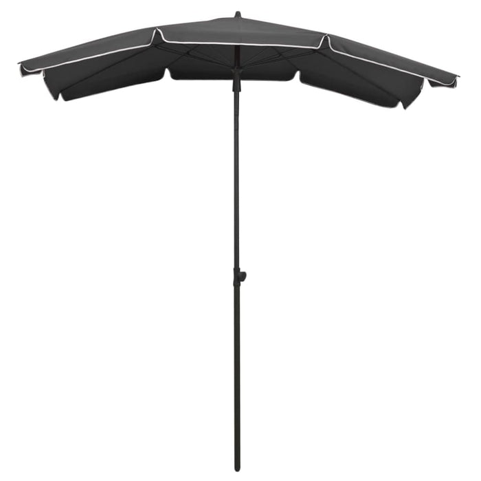 Garden Parasol With Pole 200x130 Cm Anthracite Topppt