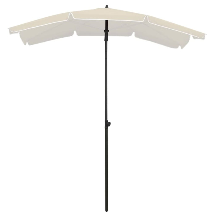 Garden Parasol With Pole 200x130 Cm Sand Topppo