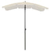 Garden Parasol With Pole 200x130 Cm Sand Topppo