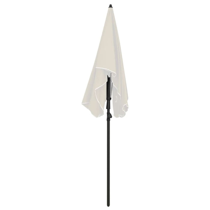 Garden Parasol With Pole 200x130 Cm Sand Topppo