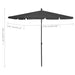 Garden Parasol With Pole 210x140 Cm Anthracite Toppap