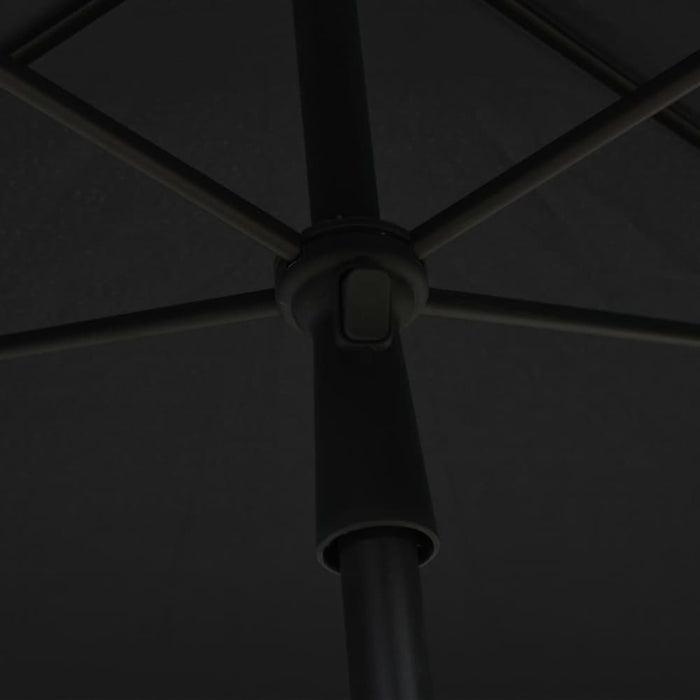 Garden Parasol With Pole 210x140 Cm Anthracite Toppap