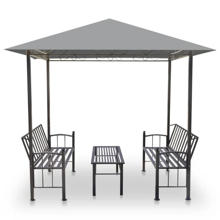 Garden Pavilion with Table and Benches 2.5x1.5x2.4 m