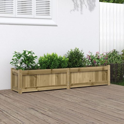 Garden Planter 150x31x31 Cm Impregnated Wood Pine Ntianx