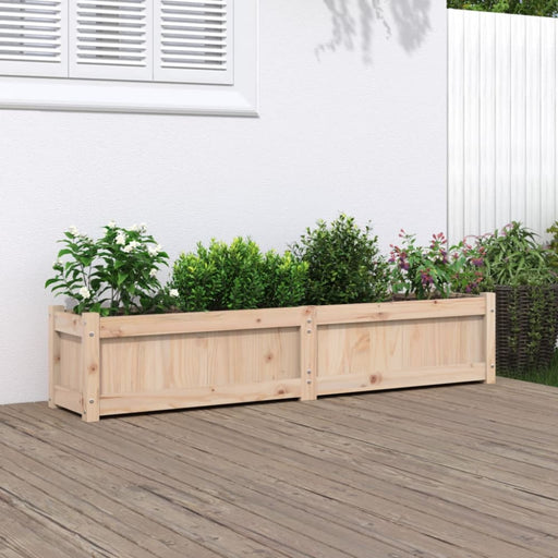 Garden Planter 150x31x31 Cm Solid Wood Pine Ntiaia