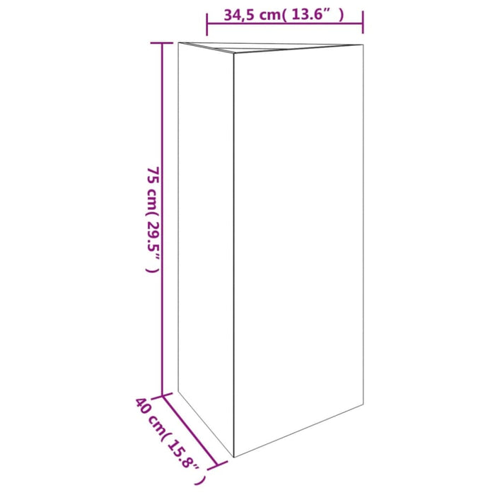 Garden Planter 40x34.5x75 Cm Corten Steel Nxapal