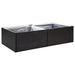 Garden Planter Black 157x80x40 Cm Poly Rattan Tokoix