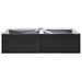 Garden Planter Black 157x80x40 Cm Poly Rattan Tokoix