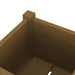 Garden Planter Honey Brown 31x31x70 Cm Solid Pinewood Nobinp