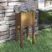 Garden Planter Honey Brown 31x31x70 Cm Solid Pinewood Nobinp