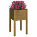 Garden Planter Honey Brown 40x40x70 Cm Solid Pinewood Nobikp