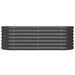 Garden Planter Powder-coated Steel 114x40x36 Cm Anthracite