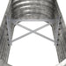 Garden Planter Powder-coated Steel 114x40x36 Cm Silver