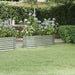 Garden Planter Powder-coated Steel 114x40x36 Cm Silver