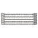 Garden Planter Powder-coated Steel 114x40x36 Cm Silver