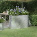 Garden Planter Powder - coated Steel 114x40x68 Cm Silver