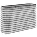 Garden Planter Powder - coated Steel 114x40x68 Cm Silver