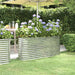 Garden Planter Powder-coated Steel 152x40x68 Cm Silver