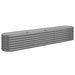 Garden Planter Powder-coated Steel 224x40x36 Cm Grey Tonnia