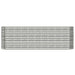 Garden Planter Powder-coated Steel 224x40x68 Cm Silver
