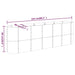 Garden Planter Powder-coated Steel 224x40x68 Cm Silver