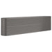 Garden Planter Powder-coated Steel 260x40x68 Cm Grey Tonkba