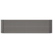 Garden Planter Powder-coated Steel 260x40x68 Cm Grey Tonkba