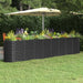 Garden Planter Powder-coated Steel 332x40x68 Cm Anthracite