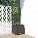 Garden Planter With Trellis Black 40x40x136 Cm Pp Tonxlk