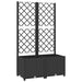 Garden Planter With Trellis Black 80x40x136 Cm Pp Tonxio