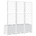 Garden Planter With Trellis White 120x40x136 Cm Pp Optxna