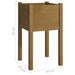 Garden Planters 2 Pcs Honey Brown 40x40x70 Cm Solid