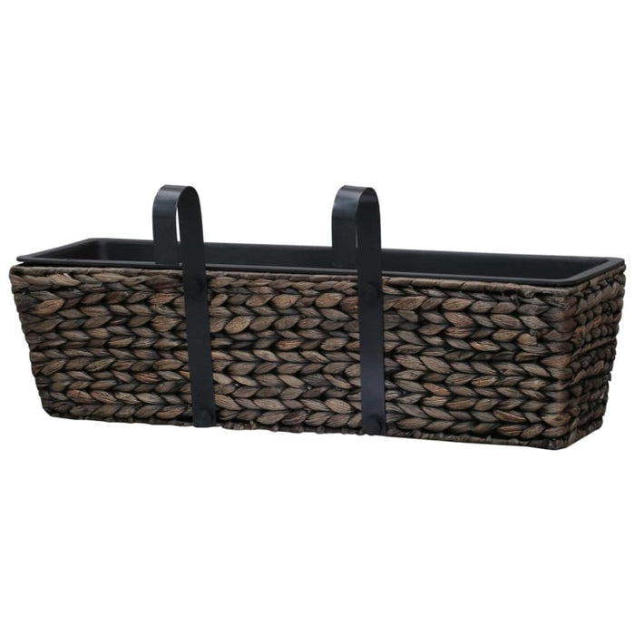 Garden Planters 2 Pcs Water Hyacinth Brown Appin