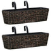 Garden Planters 2 Pcs Water Hyacinth Brown Appin