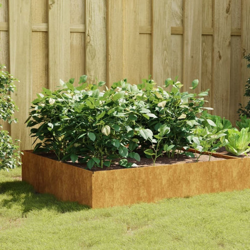 Garden Raised Bed 100x100x41 Cm Corten Steel Nxapol