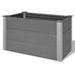 Garden Raised Bed Wpc 100x50x54 Cm Grey Atlbt