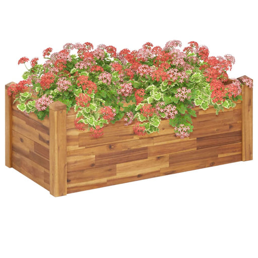 Garden Raised Bed 110x60x44 Cm Solid Acacia Wood Alpin