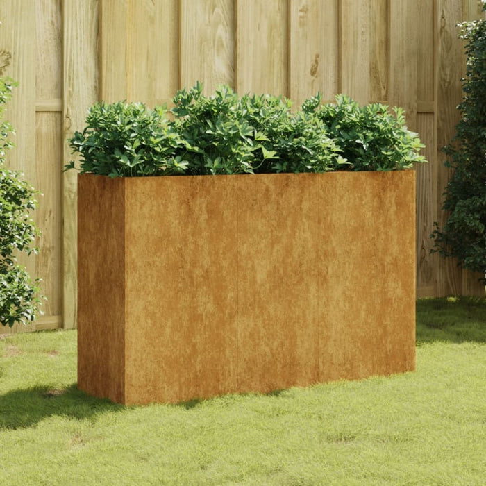 Garden Raised Bed 120x40x80 Cm Corten Steel Nxapxl