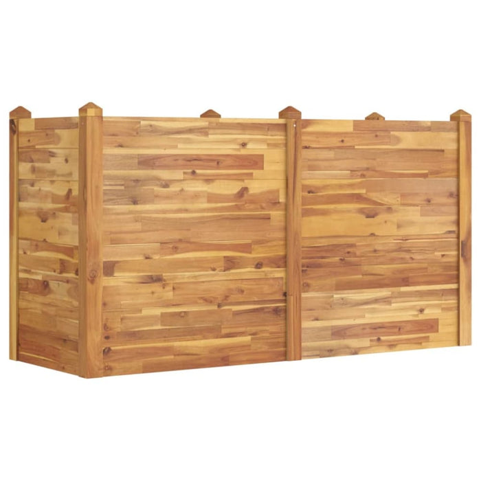 Garden Raised Bed 160x60x84 Cm Solid Wood Acacia Tltaak