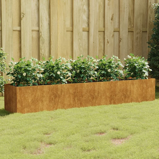 Garden Raised Bed 200x40x40 Cm Corten Steel Nxapxo