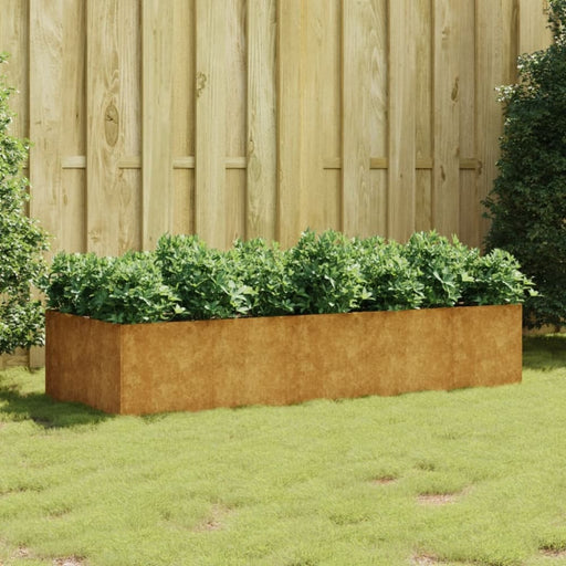 Garden Raised Bed 200x80x40 Cm Corten Steel Nxaptt