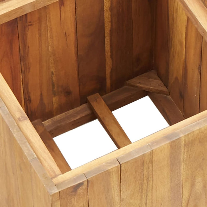 Garden Raised Bed Pot 24.5x24.5x25 Cm Solid Acacia Wood
