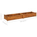 Garden Raised Bed Acacia Wood 200x50x25 Cm Axpln