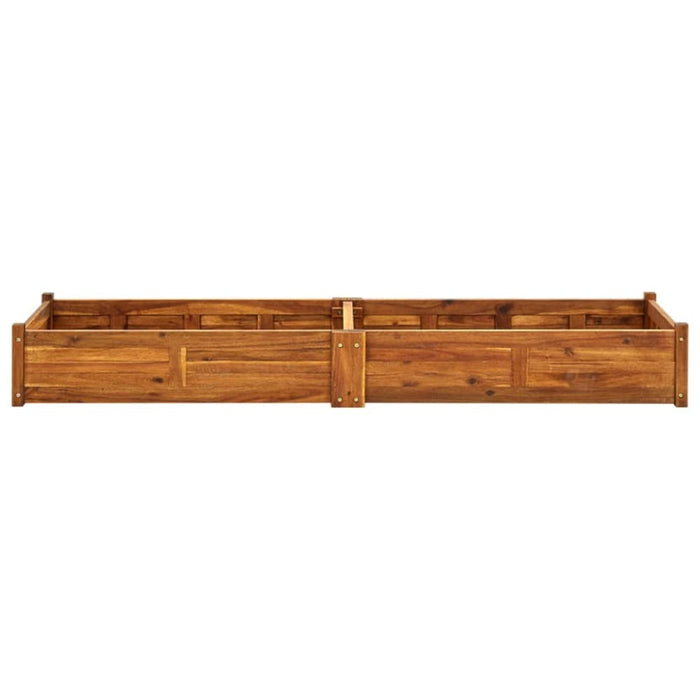 Garden Raised Bed Acacia Wood 200x50x25 Cm Axpln