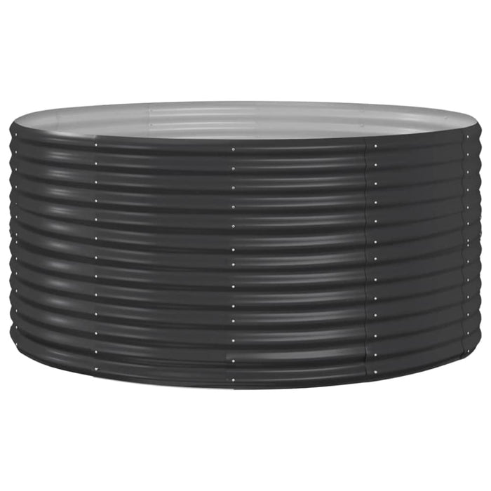 Garden Raised Bed Anthracite 140x140x68 Cm Powder-coated