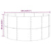 Garden Raised Bed Anthracite 140x140x68 Cm Powder-coated